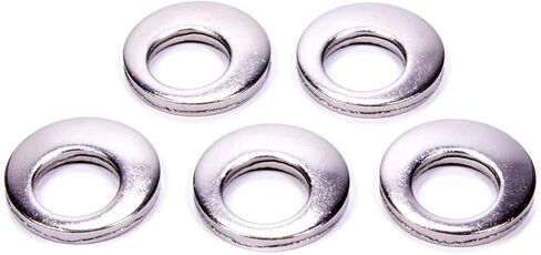 Wheel Washer Set | 0.695 in ID | 1.25 in OD | 0.157 in Thick | Steel | Chrome | Gorilla Cragar Offset Lug Nuts | 5-Pack in Saudi Arabia
