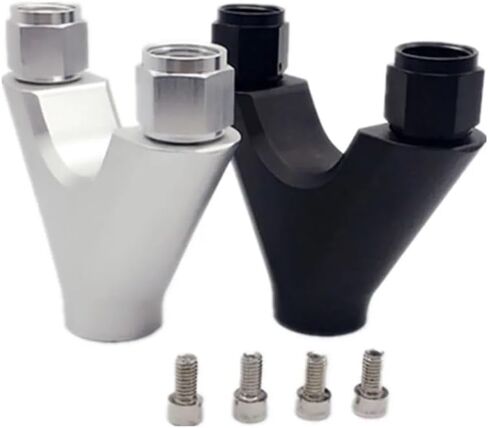 044 محول خزان الوقود المزدوج المزدوج لمضخة الوقود -8AN -10ORB نظام إمداد الوقود (فضي) in Kuwait