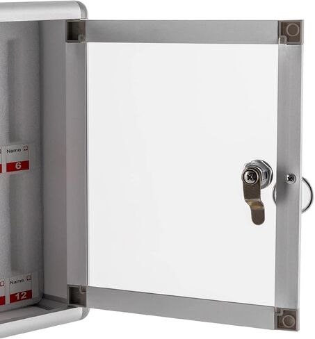 Aluminum Alloy Lock Box - Cell Phone Storage Cabinet with Safety Lock - Wall Cellphone Locker for Classroom - 12 Slots (Style 2) With Handle in Saudi Arabia