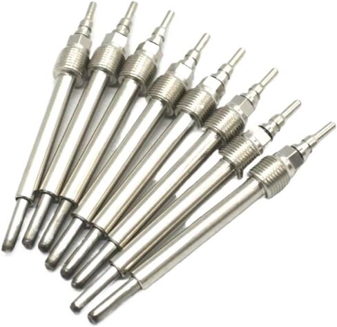 متوافق مع F-250 F-350 F-450 F-550 Super Duty 6.0L Powerstroke Glow Plug 4C3Z-12A342-AA طقم 8 قطع شمعات توهج سخان الديزل in Kuwait