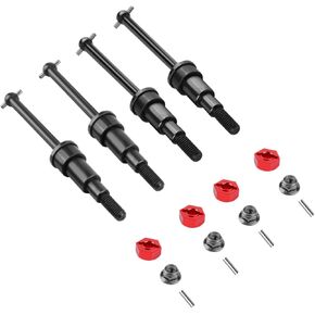 GLOBACT #45 Steel Drive Shafts Front & Rear CVD Driveshafts Set for ARRMA Mojave Grom 1/16 RC Truck Upgrade Replace ARA311227 ARA311229 in Kuwait