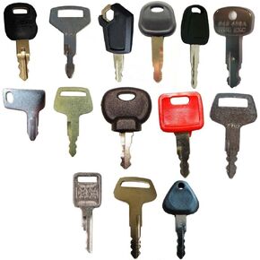 Generic Replacement Parts For Auto Moto Truck Tractor OEM For One 14Pc Heavy Equipment Key Set Fits Universal Products Models Mod-JZ985-29532, black in Saudi Arabia