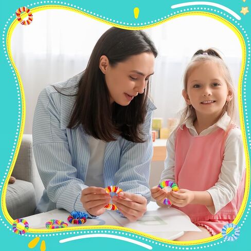 مجموعة من 6 قطع من ألعاب تململ التقاط الجلد من هيبووم، ألعاب فيدجيت تريكوتيلومانيا، ألعاب قابلة للتمدد لسحب الشعر وسحب الشعر، لعبة القلق، علاج تخفيف القلق لهوس نتف الشعر (لون مشرق) in Kuwait
