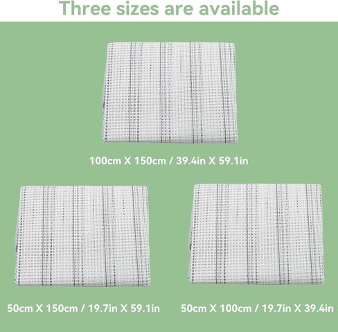Latch Hook Canvas, Mesh Canvas Sheets Blank Rug Hooking Mesh Canvass Sheet Blank Hooking Meshes for Crafts Supplies Making Canvass (50 * 100cm) in Saudi Arabia