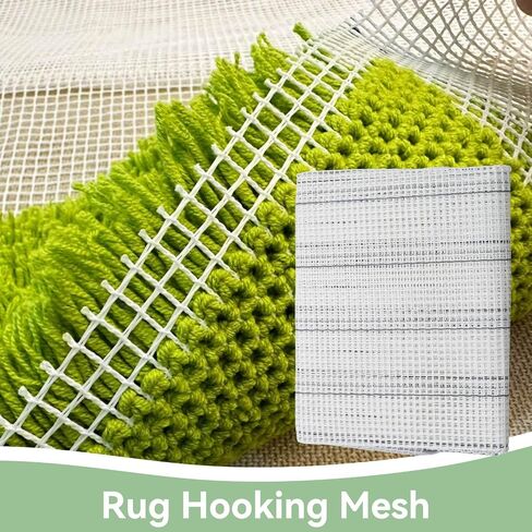 Latch Hook Canvas, Mesh Canvas Sheets Blank Rug Hooking Mesh Canvass Sheet Blank Hooking Meshes for Crafts Supplies Making Canvass (50 * 100cm) in Saudi Arabia