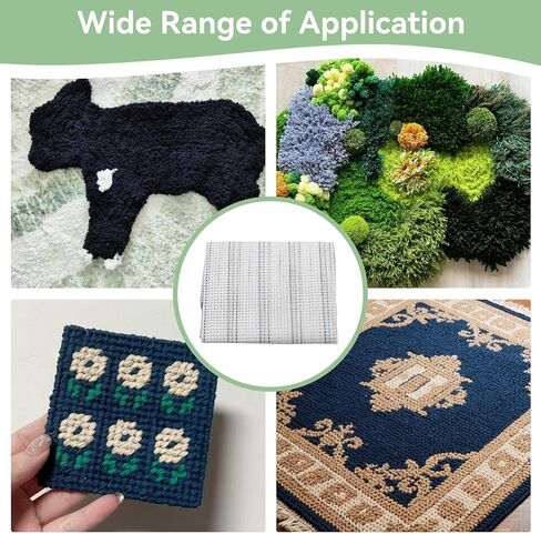 Latch Hook Canvas, Mesh Canvas Sheets Blank Rug Hooking Mesh Canvass Sheet Blank Hooking Meshes for Crafts Supplies Making Canvass (50 * 100cm) in Saudi Arabia