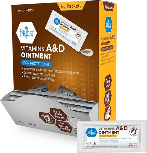 مرهم MedPride MPR-30456 بفيتامينات A وD، واقي للبشرة من طفح الحفاضات، 4 أونصة. زجاجة in Kuwait