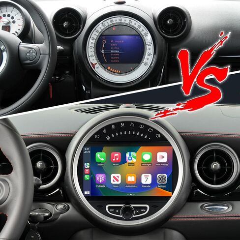 8 Inch Android Screen for Mini Cooper CIC R55 R56 R57 R58 R59 R60 R61 Auto Radio,CarPlay,Android Auto,Screen Mirroring Split Screen,Wi-Fi,DVD,Navigation,Vehicle Cameras,Music,Netflix Waze Spotify in Saudi Arabia