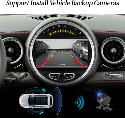 8 Inch Android Screen for Mini Cooper CIC R55 R56 R57 R58 R59 R60 R61 Auto Radio,CarPlay,Android Auto,Screen Mirroring Split Screen,Wi-Fi,DVD,Navigation,Vehicle Cameras,Music,Netflix Waze Spotify in Saudi Arabia