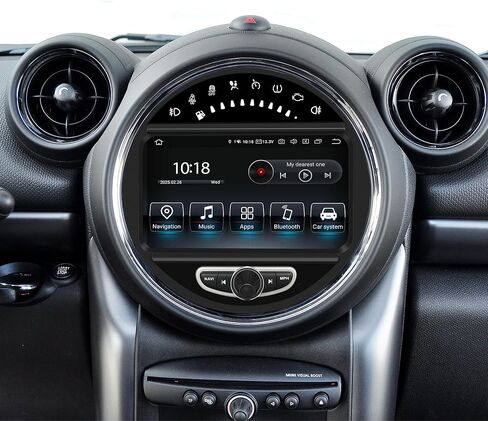 8 Inch Android Screen for Mini Cooper CIC R55 R56 R57 R58 R59 R60 R61 Auto Radio,CarPlay,Android Auto,Screen Mirroring Split Screen,Wi-Fi,DVD,Navigation,Vehicle Cameras,Music,Netflix Waze Spotify in Saudi Arabia