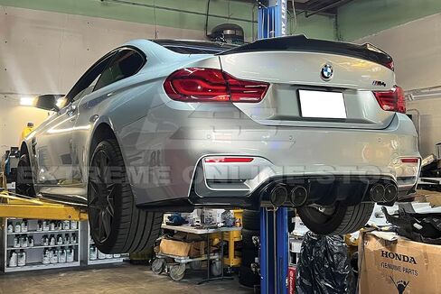 Replacement For 2015-2020 BMW F80 M3 F82 M4 T-304 STAINLESS STEEL ANODIZED SILVER Muffler Axle Back Double Wall Quad Tips Exhaust in Saudi Arabia