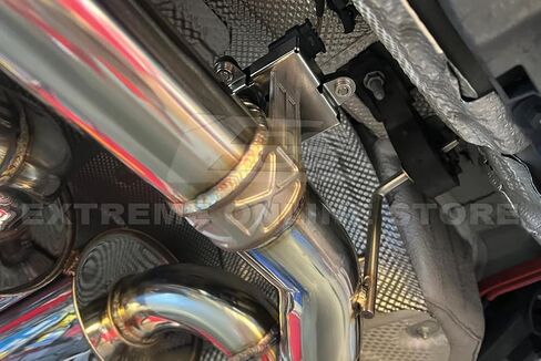 Replacement For 2015-2020 BMW F80 M3 F82 M4 T-304 STAINLESS STEEL ANODIZED SILVER Muffler Axle Back Double Wall Quad Tips Exhaust in Saudi Arabia