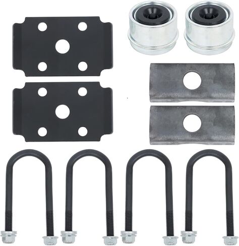 labwork 2000Lbs Trailer Axle 4 Lug 54 Inch Hub Face with Unwelded Leaf Spring Bracket and U-Bolt Kit in Saudi Arabia
