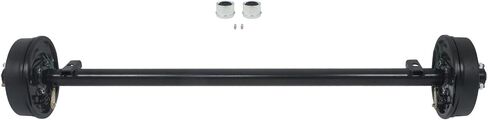 3500lbs Capacity Trailer Electric Brake Axle 5 Lug-4.5 inch Trailer Axle 61 inch Hub Face 46 inch Spring Center in Saudi Arabia