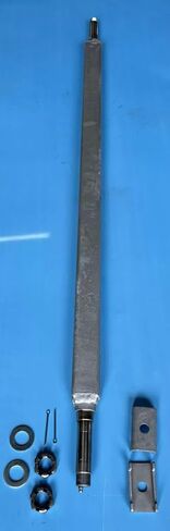 Boat Trailer Axle 47 1/2" Hub Face 2" Square Hot Dipped Galvanized 2,500 lb with Hardware in Kuwait
