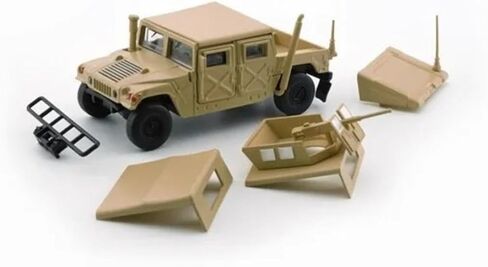 2025 1/64 Diecast Military Vehicle | Adult Collectible Toy Model, Perfect for Gift | Inspired by Humvee 4-CT (Yellow-LHD) in Saudi Arabia
