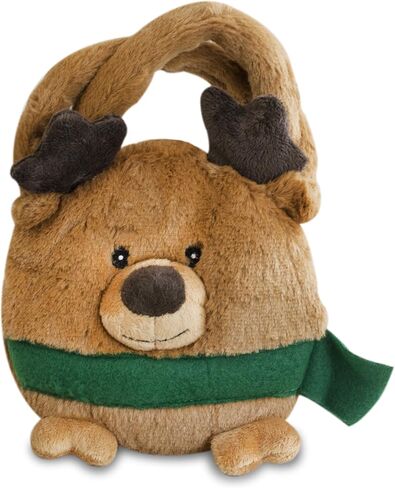 Gitzy Christmas Reindeer Plush Purse, 8-inch in Saudi Arabia