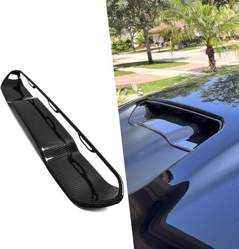 Car Front Engine Hood Scoop Air Intake Grille for Dodge Ram 1500 TRX RHO Pickup Truck 2019 2020 2021 2022 2023, Genuine Carbon Fiber Turbo Bonnet Airvent Filter Outlet Trim in Saudi Arabia