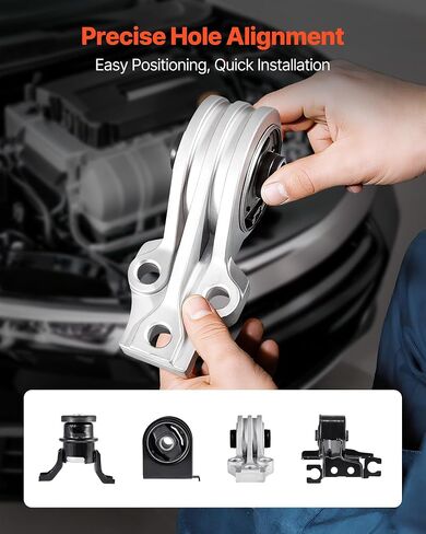 حامل محرك VEVOR، مجموعة من 4، متوافق مع 2009-2012 Ford Escape 2.5L L4، استبدل OE# A5446، A5481، A5412، A5441، دعم آمن in Saudi Arabia