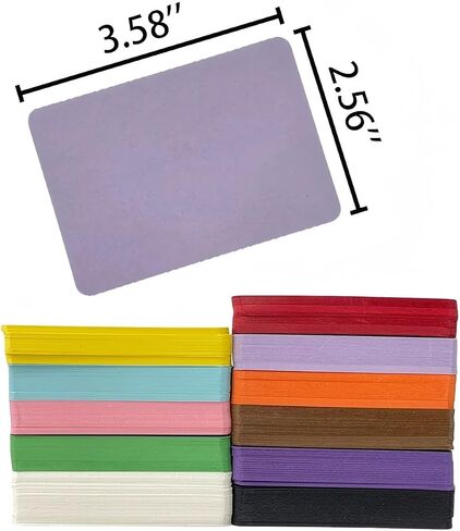 Goodiesforsoul Colorful ATC Cards – Artist Trading Card,2.5 x 3.5 in,11 Colors,550 Sheets,Double-Sided Blank Cards for ATC cards,Scrapbook,Journaling,DIY Crafts,Gift Tags & Art Projects in Saudi Arabia