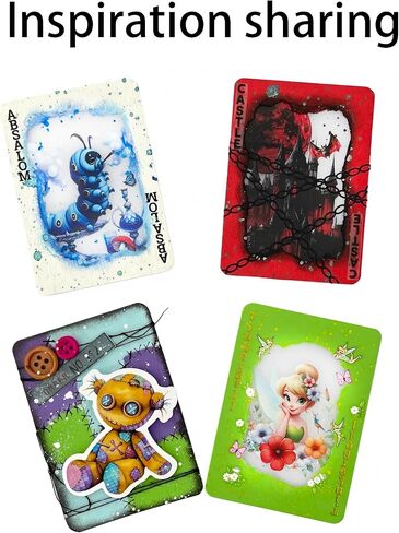 Goodiesforsoul Colorful ATC Cards – Artist Trading Card,2.5 x 3.5 in,11 Colors,550 Sheets,Double-Sided Blank Cards for ATC cards,Scrapbook,Journaling,DIY Crafts,Gift Tags & Art Projects in Saudi Arabia