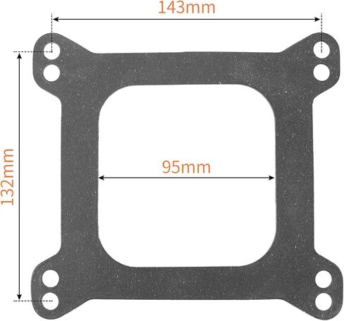 Dokili 12Pcs Carburetor Base Gaskets for Holley 4150 4160 Edelbrock Quadrajet SBC BBC 265 283 307 327 350 383 400 402 426W 440 455, 4 BBL 1/16" Thick Carb Mounting Gasket in Saudi Arabia
