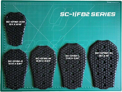 SAS-TEC SC-1/FB2 CE Level 2 Back Protector Insert – Tripleflex™ Viscoelastic Foam for Motorcycle Jackets & ADV Gear – Flexible, Breathable Impact Protection | Goodrevs™ Moto Armor in Saudi Arabia