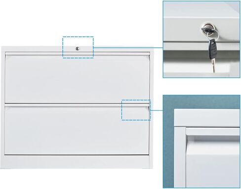 Binders with Lock 2 Drawer Lateral Binder for Legal/Letter A4 Horizontal for Office, Home, Office Storage in Saudi Arabia