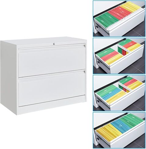 Binders with Lock 2 Drawer Lateral Binder for Legal/Letter A4 Horizontal for Office, Home, Office Storage in Saudi Arabia