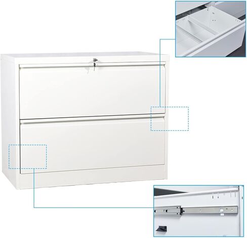 Binders with Lock 2 Drawer Lateral Binder for Legal/Letter A4 Horizontal for Office, Home, Office Storage in Saudi Arabia