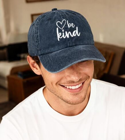 قبعة بيسبول هيب هوب قطنية عصرية مطرزة للجنسين من Waldeal Be Kind in Saudi Arabia