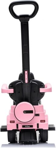 عربة أطفال للأماكن الخارجية من بيست رايد أون كارز مرسيدس جي واجون 3 في 1، سيارة دفع بمقبض قابل للفصل، وقضبان أمان، وقرن عمل، وردي فاتح in Kuwait