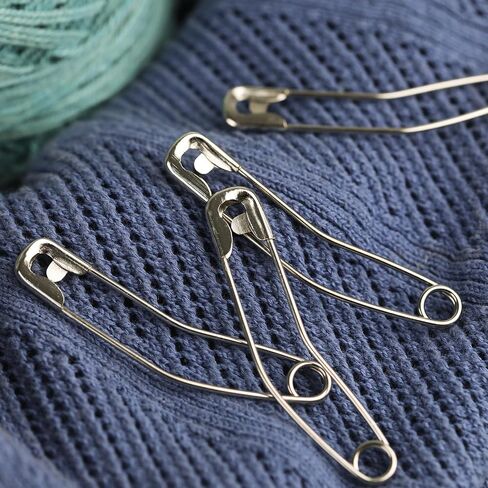 Quilt Safety Pin Curve 28mm 32mm 38mm 54mm Assorted Sizes Sewing Supply Large Curve Safety Pin Quilt Stainless Steel Fabric Pin Baste for Quilting Knitting Sew Quilt Supply Quilting Pin 160PCS in Saudi Arabia