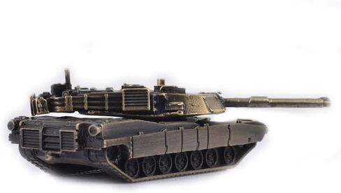 دبابة قتال رئيسية أمريكية M1A2 Abrams نموذج صب معدني بالكامل لعبة نموذج عسكري (برونزية) in Kuwait