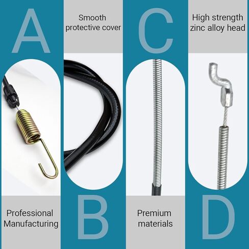 مجموعة استبدال كابل الفرامل 112-8818 و119-2379 لكابل محرك الجر لجزازات إعادة التدوير تورو 22 بوصة - تناسب الموديلات 20330، 20331، 20339، 20350، 20351، 20370 والمزيد in Kuwait