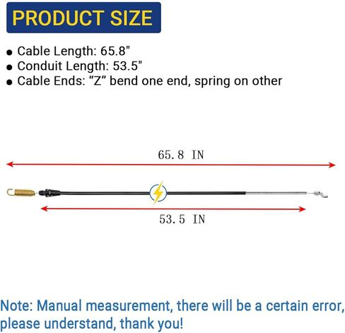 مجموعة استبدال كابل الفرامل 112-8818 و119-2379 لكابل محرك الجر لجزازات إعادة التدوير تورو 22 بوصة - تناسب الموديلات 20330، 20331، 20339، 20350، 20351، 20370 والمزيد in Kuwait