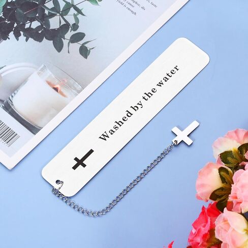 Baptism Gifts for Girl Boys Bookmark Gift for First Communion Christening Gifts for Goddaughter Godson Godchild Baby Girl Adult Baptism Gifts for Women Men Friends Catholic Gifts Religious Bookmarks in Kuwait