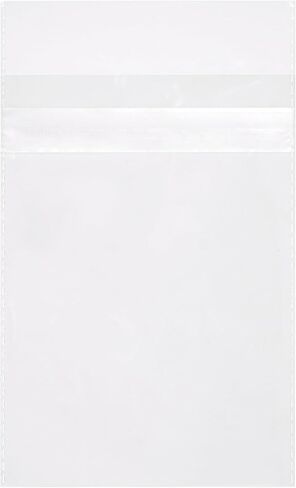 Quotidian Clear Plastic Bags Self Seal 2 mils 4.5" x 6.5" (11.4 x 16.5cm) Pack of 100 - A4 Photos Pictures Cards Prints Artwork in Kuwait