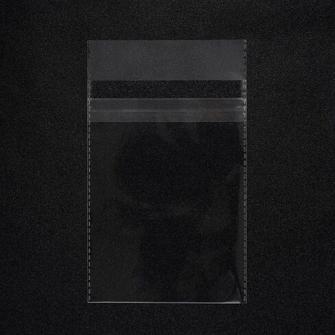 Quotidian Clear Plastic Bags Self Seal 2 mils 4.5" x 6.5" (11.4 x 16.5cm) Pack of 100 - A4 Photos Pictures Cards Prints Artwork in Kuwait