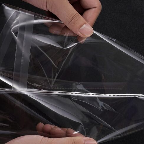 Quotidian Clear Plastic Bags Self Seal 2 mils 4.5" x 6.5" (11.4 x 16.5cm) Pack of 100 - A4 Photos Pictures Cards Prints Artwork in Kuwait