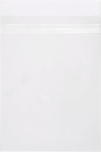 Quotidian Clear Plastic Bags Self Seal 2 mils 4.5" x 6.5" (11.4 x 16.5cm) Pack of 100 - A4 Photos Pictures Cards Prints Artwork in Saudi Arabia
