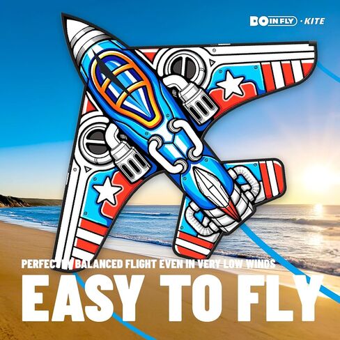 مجموعة الطائرات الورقية المقاتلة، مناسبة للأطفال من سن 8 إلى 12 سنة، للبالغين، طائرة ورقية سهلة الطيران وسهلة التجميع ومناسبة للمبتدئين in Kuwait