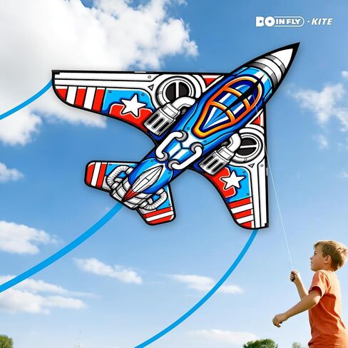 مجموعة الطائرات الورقية المقاتلة، مناسبة للأطفال من سن 8 إلى 12 سنة، للبالغين، طائرة ورقية سهلة الطيران وسهلة التجميع ومناسبة للمبتدئين in Kuwait