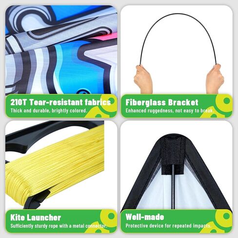 مجموعة الطائرات الورقية المقاتلة، مناسبة للأطفال من سن 8 إلى 12 سنة، للبالغين، طائرة ورقية سهلة الطيران وسهلة التجميع ومناسبة للمبتدئين in Kuwait