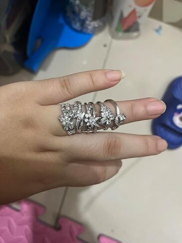 Love and Deepspace game Rings, Cosplay Proposal Jewelry for Women, Adjustable Game Rings for Her, Gift for Soulmate(5-pcs) in Saudi Arabia