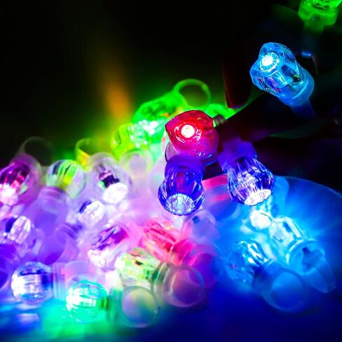 LED Light up Rings, Colorful Led Bumpy Plastic Diamond Rings Toys for Birthday Bachelorette Bridal Shower Gatsby Party Favors, Clear Case 30 Pack in Saudi Arabia