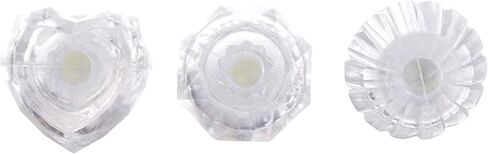 LED Light up Rings, Colorful Led Bumpy Plastic Diamond Rings Toys for Birthday Bachelorette Bridal Shower Gatsby Party Favors, Clear Case 30 Pack in Saudi Arabia