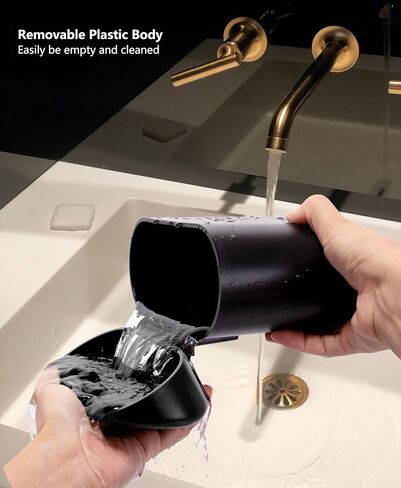 Ginsco 2 Pack Mini Car Trash Can with Lid, Small Car Garbage Can, Cute Leakproof ABS Trash Bin, Cars Accessories for Interior, Garbage Bin for Car, Home, Office with 120pcs Trash Bags Black in Saudi Arabia