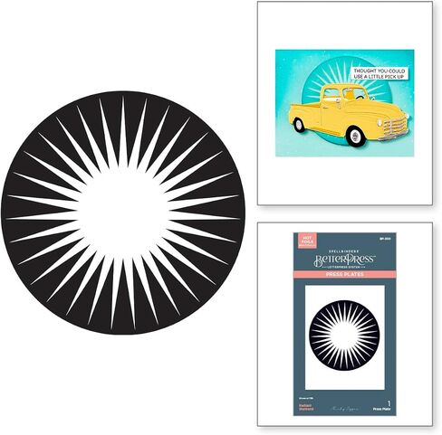 ألواح ضغط Spellbinders Radiant Starburst، معدنية in Kuwait