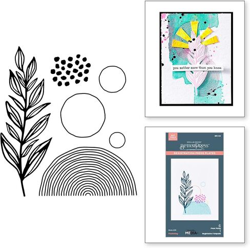 Spellbinders Flourishing BetterPress Plates from The Modern Botanicals Collection by Dina Wakley in Saudi Arabia